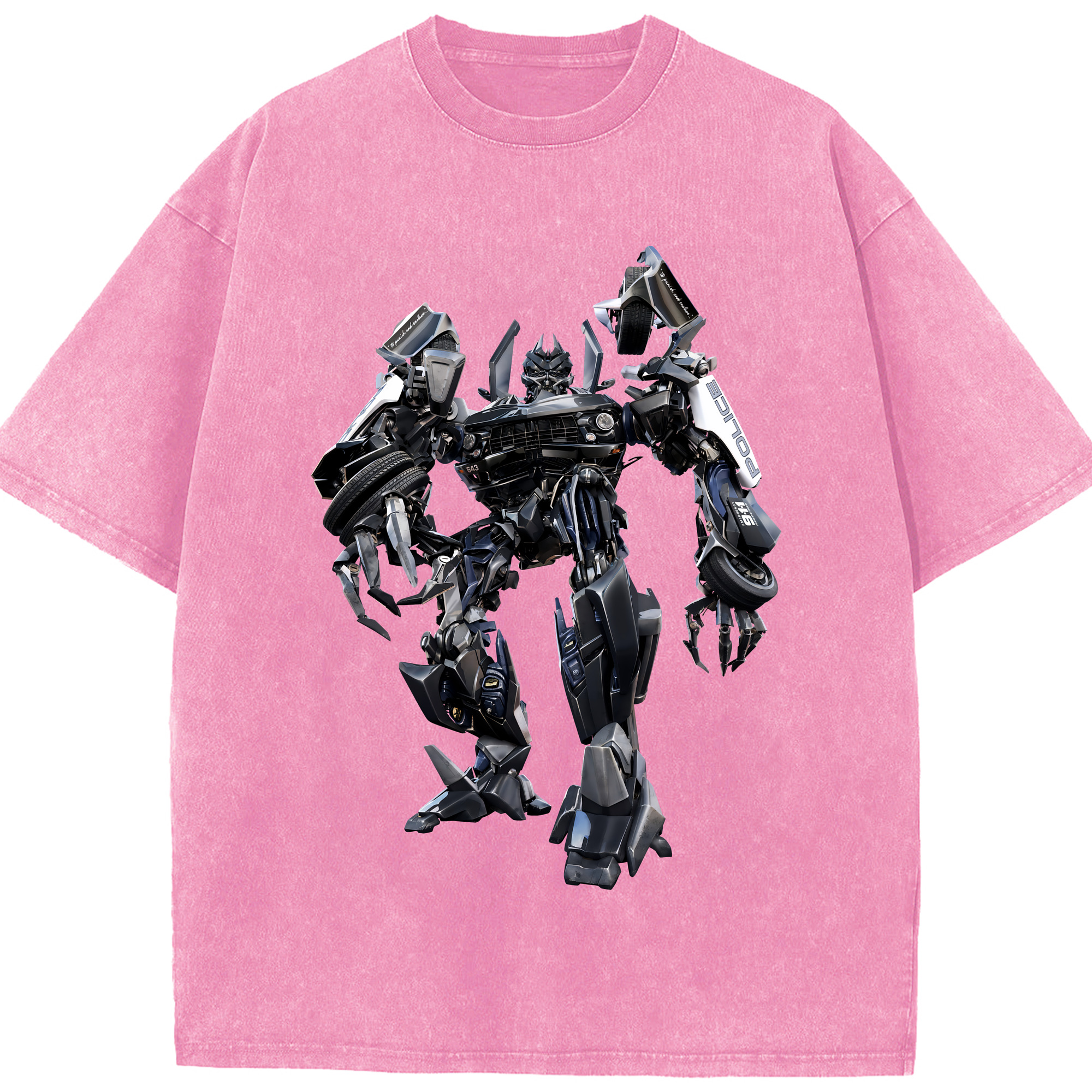 （画像用） Transformers トランスフォーマー 綿100% ヴィンテージ風 半袖Tシャツ（フロントプリント）